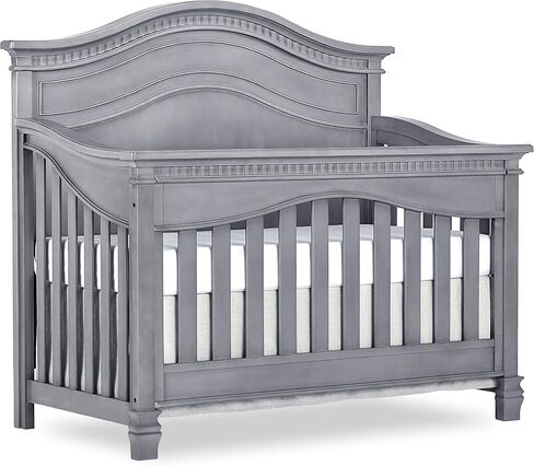Evolur Cheyenne 5 in 1 Full Panel Convertible Crib, Antique Grey Mist, 58x31x52 Inch (Pack of 1) in Saudi Arabia