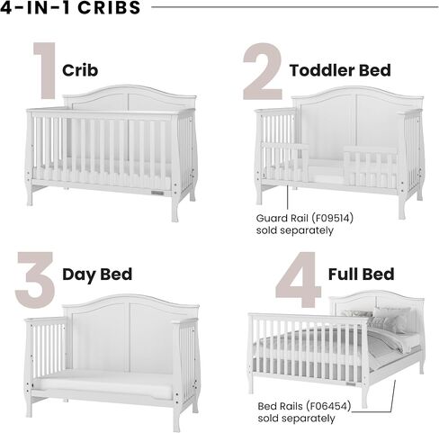 Child Craft Camden 4-in-1 Lifetime Convertible, Cool Gray in Saudi Arabia