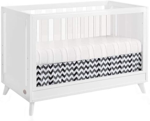 Oxford Baby Holland Modern 3-in-1 Convertible Island Crib, White, GreenGuard Gold Certified in Saudi Arabia