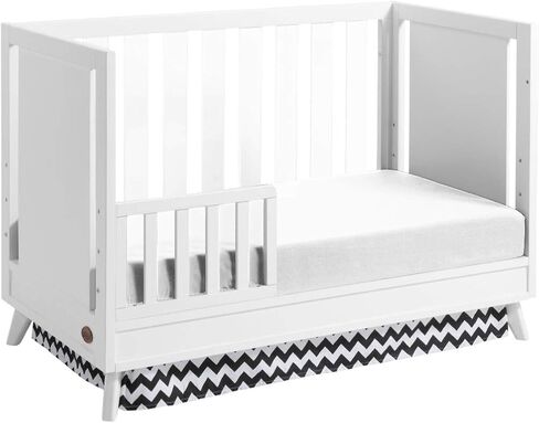 Oxford Baby Holland Modern 3-in-1 Convertible Island Crib, White, GreenGuard Gold Certified in Saudi Arabia