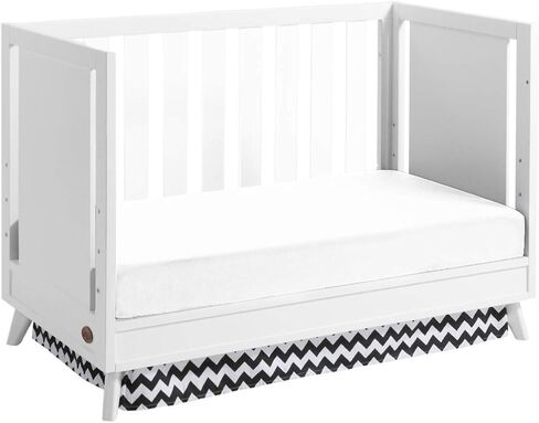 Oxford Baby Holland Modern 3-in-1 Convertible Island Crib, White, GreenGuard Gold Certified in Saudi Arabia