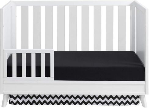 Oxford Baby Holland Modern 3-in-1 Convertible Island Crib, White, GreenGuard Gold Certified in Saudi Arabia
