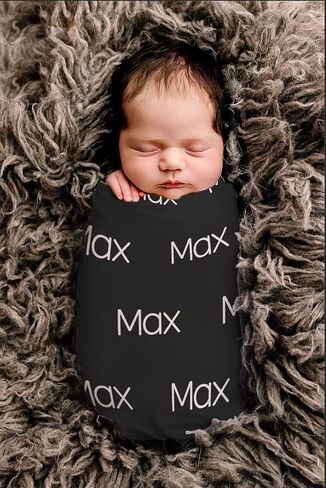 Personalized with Baby's Name for Newborn Baby Room Nursery Christening or Baptism, Customized Name Blankets for Baby, Kids and Adults, Mom, Grandma. Gift for Birthday, New Dad Mom, Grandparent in Saudi Arabia