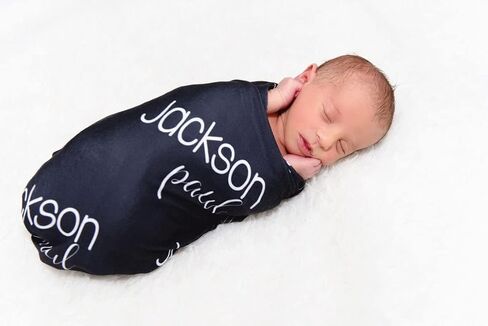 Personalized with Baby's Name for Newborn Baby Room Nursery Christening or Baptism, Customized Name Blankets for Baby, Kids and Adults, Mom, Grandma. Gift for Birthday, New Dad Mom, Grandparent in Saudi Arabia