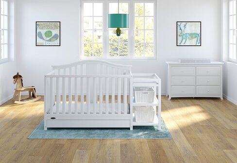 Graco Solano 4-in-1 Convertible Crib with Drawer (Espresso) – GREENGUARD Gold Certified, Crib with Drawer Combo, Includes Full-Size Nursery Storage Drawer, Converts to Toddler Bed and Full-Size Bed in Saudi Arabia
