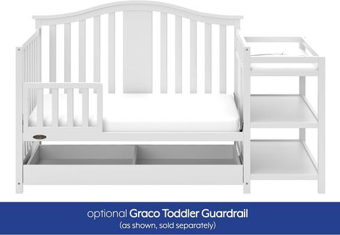 Graco Solano 4-in-1 Convertible Crib with Drawer (Espresso) – GREENGUARD Gold Certified, Crib with Drawer Combo, Includes Full-Size Nursery Storage Drawer, Converts to Toddler Bed and Full-Size Bed in Saudi Arabia