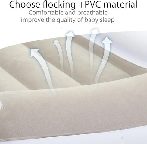 HYMIC Inflatable Airplane Car Bed for Toddler, Baby Travel Plane Bed with Hand Pump,Fly Traval Kids Bed Fits Most Airplane Seats, Car Seat for Convenient Toddler Travel, Safe to Use Child Sleeper Bed in Kuwait