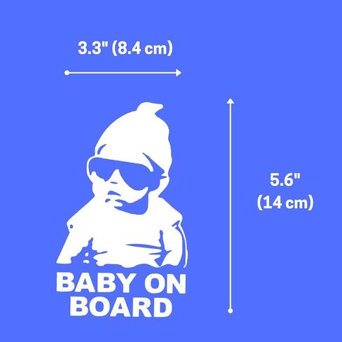 Baby on Board, Baby in Car, Car Window Decal Stickers - 3 Pack in Saudi Arabia