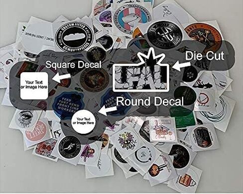 500PCS Custom Text Business Roll Sticker Personalized Design Water Bottle Label Gift Box Birthday Wedding Party First Holy Communion Baptism Stickers (Transparent PVC, 2.5" Round) in Kuwait