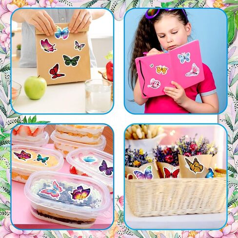 Butterfly Stickers Summer Spring Insects Fairy Butterfly Sticker 595 Counts Party Gifts Goodie Bags Decor School Reward Birthday Party Favors Water Bottle Sticker Laptop Invitation Decor in Kuwait