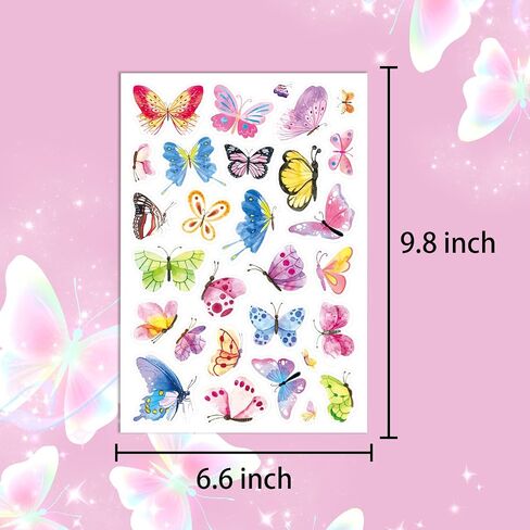 Butterfly Stickers Summer Spring Insects Fairy Butterfly Sticker 595 Counts Party Gifts Goodie Bags Decor School Reward Birthday Party Favors Water Bottle Sticker Laptop Invitation Decor in Kuwait