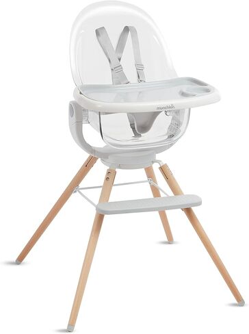 Munchkin® 360° Cloud™ Baby High Chair with Clear Seat and 360° Swivel in Kuwait