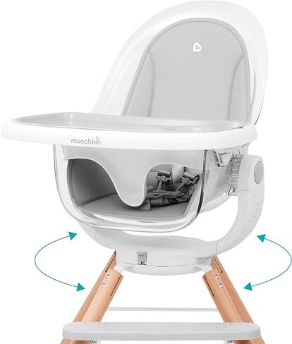 Munchkin® 360° Cloud™ Baby High Chair with Clear Seat and 360° Swivel in Kuwait
