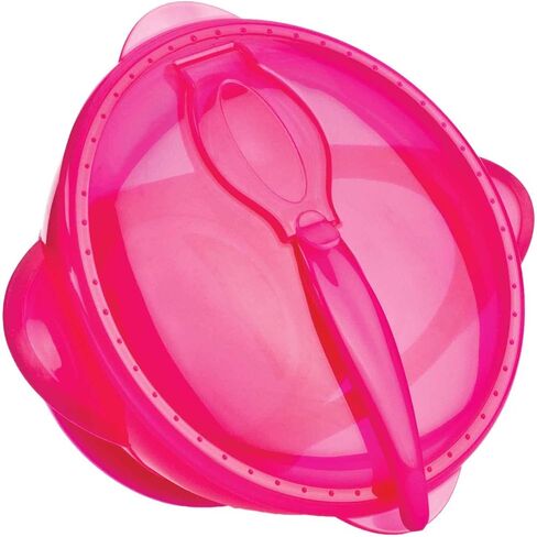 Nuby Suction Bowl with Spoon and Lid, Blue in Saudi Arabia