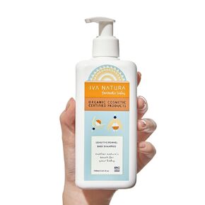 IVA NATURA Organic Sensitive Fennel Baby Shampoo Enriched with Chamomile Extracts | Paraben Free, Hypoallergenic Baby wash and Shampoo | Gentle for Baby Shampoo and Body Wash 11.83 fl oz in Saudi Arabia