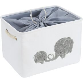 Book Basket for Kids Room, Book Storage Basket Book Organizer for Nursery Room Classroom Library Book Storage Box Collapsible Book Bins with Drawstring Closure for Cartoon Book Reading in Saudi Arabia