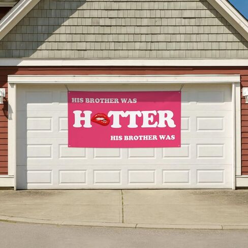 2x4 Ft Ft His Brother Was Hotter Flag Pink Blue Funny Meme Flag Sign For College Dorm Room Decorations Girl Teens Room Party Decoration With 4 Metal Eyelets in Kuwait