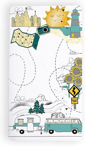 JumpOff Jo - Fitted Crib Sheet, Super Soft Breathable 100% Cotton Baby Crib Sheet for Standard Crib Mattresses and Toddler Beds, 28 in. x 52 in. - Blue Dinosaur in Saudi Arabia