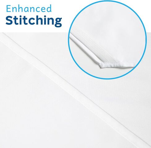 Comfyanno Cot Sheets for Daycare Standard Size - Fits 23" x 52" Cot, 10 Pack Bulk, Daycare Essentials, Soft & Comfortable Fitted Cot Cover, Preschool Kids Nap Time Sheets, Brushed Microfiber- White in Saudi Arabia