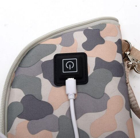 جهاز تسخين الزجاجات المحمول، حافظ للحرارة لمشروبات الحليب، جهاز USB لتدفئة زجاجات الأطفال للسيارة والسفر في الأماكن المغلقة والخارجية، ترموستات لزجاجة الأطفال الرضع 3 تروس للحفاظ على الدفء (مموه) in Kuwait