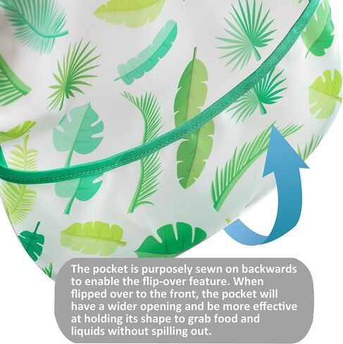 PandaEar 3 Pack Super Light Weight Baby Bib, Waterproof, Washable, Stain Oil and Odor Resistant 12-48 Months in Saudi Arabia