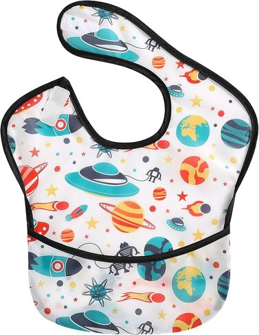 PandaEar 3 Pack Super Light Weight Baby Bib, Waterproof, Washable, Stain Oil and Odor Resistant 12-48 Months in Saudi Arabia