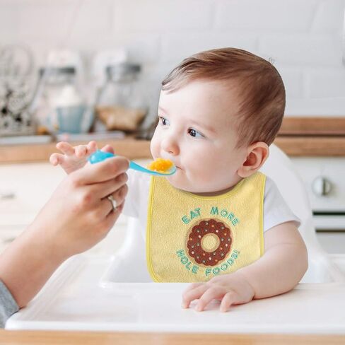 The Peanutshell Terry Bib Set for Baby Boys or Girls, 8 Pack Unisex Set for Feeding, Teething, Drooling in Saudi Arabia