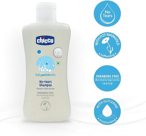 CHICCO Baby Moment NO-TEARS Shampoo 200 ML. in Saudi Arabia