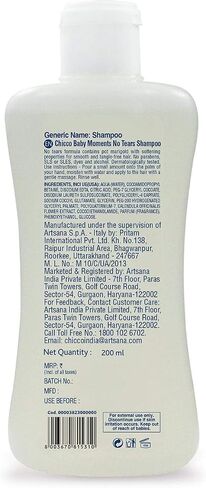 CHICCO Baby Moment NO-TEARS Shampoo 200 ML. in Saudi Arabia
