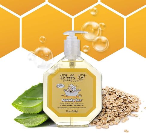 BELLA B Bee Gone Cradle Cap Baby Shampoo Treatment, 8 oz, Organic Natural Dry Scalp Shampoo For Babies in Saudi Arabia