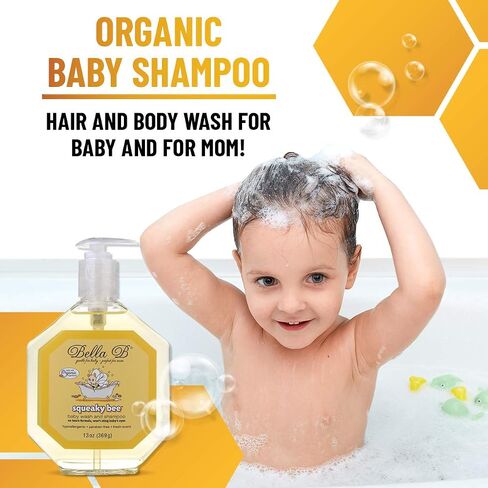 BELLA B Bee Gone Cradle Cap Baby Shampoo Treatment, 8 oz, Organic Natural Dry Scalp Shampoo For Babies in Saudi Arabia