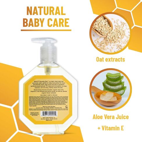 BELLA B Bee Gone Cradle Cap Baby Shampoo Treatment, 8 oz, Organic Natural Dry Scalp Shampoo For Babies in Saudi Arabia