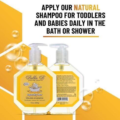 BELLA B Bee Gone Cradle Cap Baby Shampoo Treatment, 8 oz, Organic Natural Dry Scalp Shampoo For Babies in Saudi Arabia