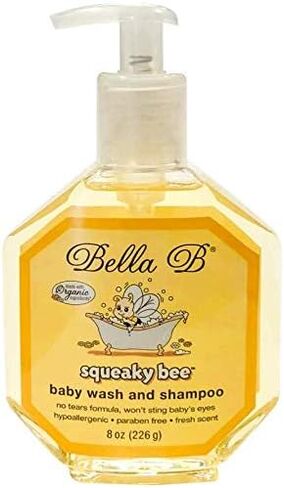 BELLA B Bee Gone Cradle Cap Baby Shampoo Treatment, 8 oz, Organic Natural Dry Scalp Shampoo For Babies in Saudi Arabia