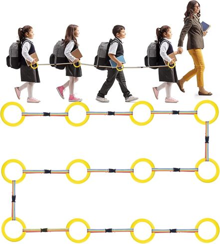 Tatuo 12 Set Toddlers Walking Rope for Preschool Toddlers Detachable Transition Rope Safety Daycare Rope for Preschool Daycare Kindergarten School Kids Outdoor Supplies (Blue) in Saudi Arabia