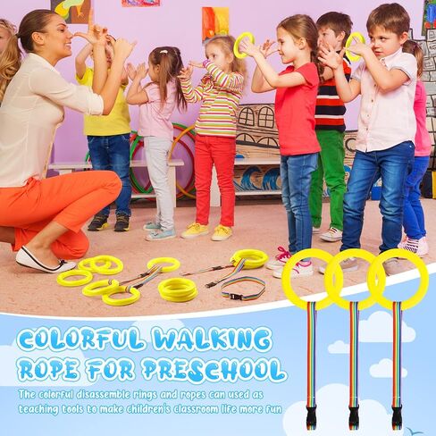 Tatuo 12 Set Toddlers Walking Rope for Preschool Toddlers Detachable Transition Rope Safety Daycare Rope for Preschool Daycare Kindergarten School Kids Outdoor Supplies (Blue) in Saudi Arabia