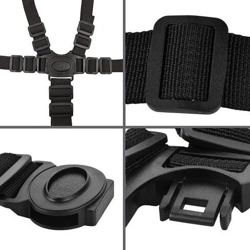 Universal 5 Point Harness Strap, Adjustable Harness Belt, Safety Harness Seat Belt for High Chair/Pushchair/Stroller, Full Protection Child Kid Harness Belt in Saudi Arabia