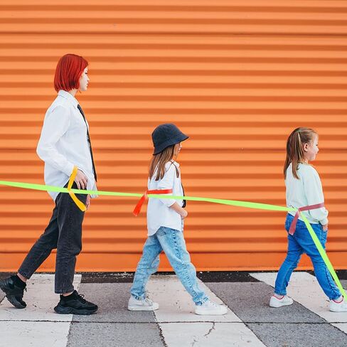 2 Pack Safety Walking Rope Short Walking Rope with 12 Handles for Preschool Kids Toddlers Outdoor Nursery Daycare Kindergarten Schools Teachers in Saudi Arabia