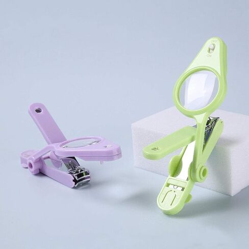 EXCEART Nail Clippers with LED Light and Magnifier Nail Cutters Fingernails Toenails Clippers for Baby Kids Ederly People Pets in Saudi Arabia
