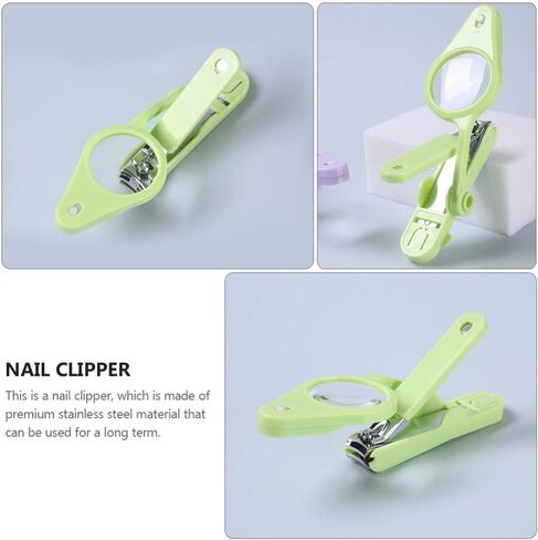 EXCEART Nail Clippers with LED Light and Magnifier Nail Cutters Fingernails Toenails Clippers for Baby Kids Ederly People Pets in Saudi Arabia