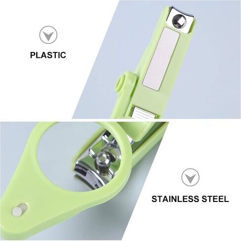 EXCEART Nail Clippers with LED Light and Magnifier Nail Cutters Fingernails Toenails Clippers for Baby Kids Ederly People Pets in Saudi Arabia
