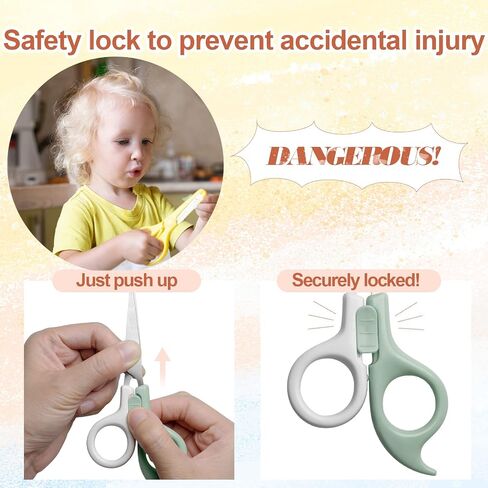 Baby Hair Scissors Kids Hair Cutting and Nail Kit Hair Cutting Manicure Pedicure Set Nail Clipper Nail File Thinning Shears for Newborn Toddler Infant with Leather Storage Bag (Pink) in Saudi Arabia
