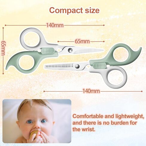 Baby Hair Scissors Kids Hair Cutting and Nail Kit Hair Cutting Manicure Pedicure Set Nail Clipper Nail File Thinning Shears for Newborn Toddler Infant with Leather Storage Bag (Pink) in Saudi Arabia