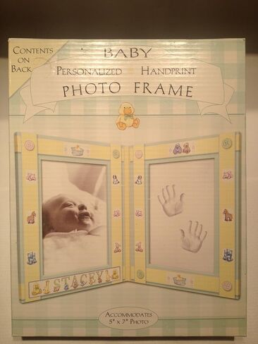 Baby Personalized Handprint Photo Frame Duckie in Saudi Arabia