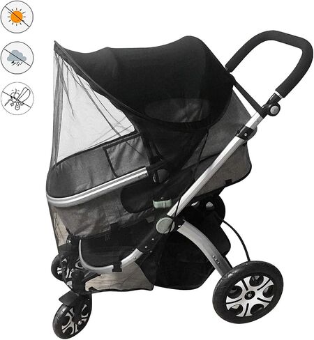 Sun Shade for Strollers Universal Strollers Cover Breathable UV Protection Cover Adjustable Stroller Sun Shade Summer Stroller Accessories Sunscreen Cover Baby Stroller Windshield in Kuwait