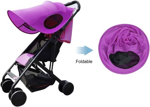 Sun Shade for Strollers Universal Strollers Cover Breathable UV Protection Cover Adjustable Stroller Sun Shade Summer Stroller Accessories Sunscreen Cover Baby Stroller Windshield in Kuwait