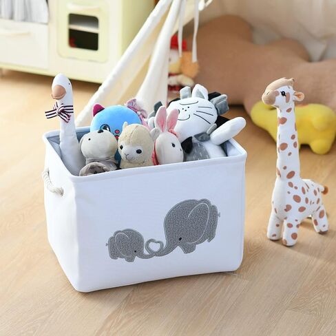 Book Basket for Kids Room, Book Storage Basket Book Organizer for Nursery Room Classroom Library Book Storage Box Collapsible Book Bins with Drawstring Closure for Cartoon Book Reading in Saudi Arabia