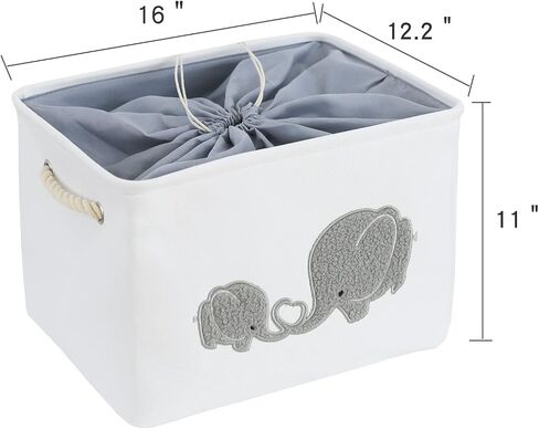 Book Basket for Kids Room, Book Storage Basket Book Organizer for Nursery Room Classroom Library Book Storage Box Collapsible Book Bins with Drawstring Closure for Cartoon Book Reading in Saudi Arabia