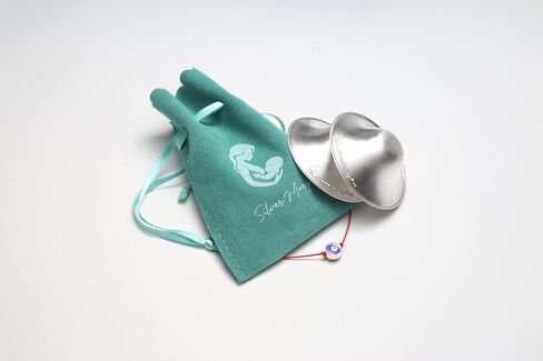 The Original Silver Nursing Cups 925 Silver - Silver Nursing Cover Nipple Shields for Nursing Newborn Essentials Must Haves Soothe and Protect in Saudi Arabia