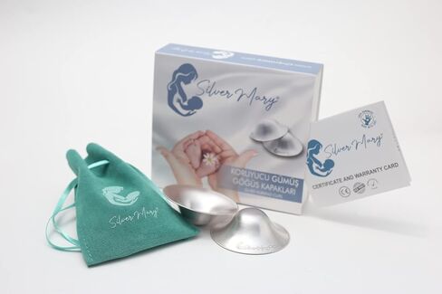 The Original Silver Nursing Cups 925 Silver - Silver Nursing Cover Nipple Shields for Nursing Newborn Essentials Must Haves Soothe and Protect in Saudi Arabia